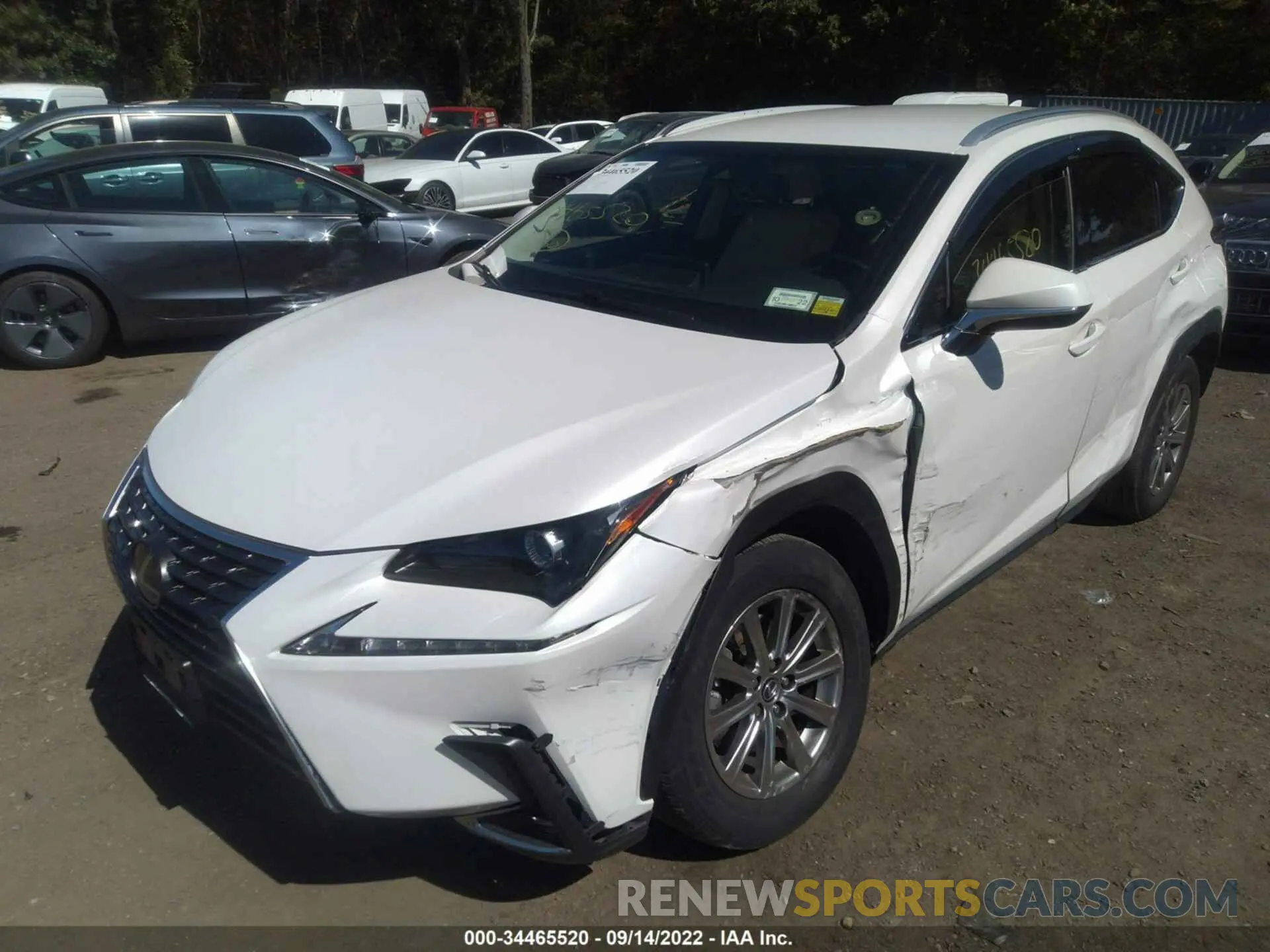 2 fotografías del automóvil dañado JTJYARBZ5K2121286 LEXUS NX 2019