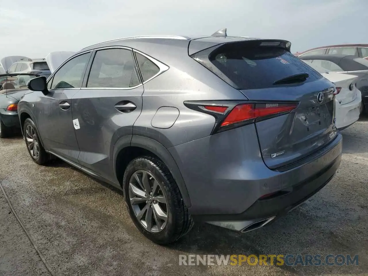 2 fotografías del automóvil dañado JTJYARBZ5K2125290 LEXUS NX 2019