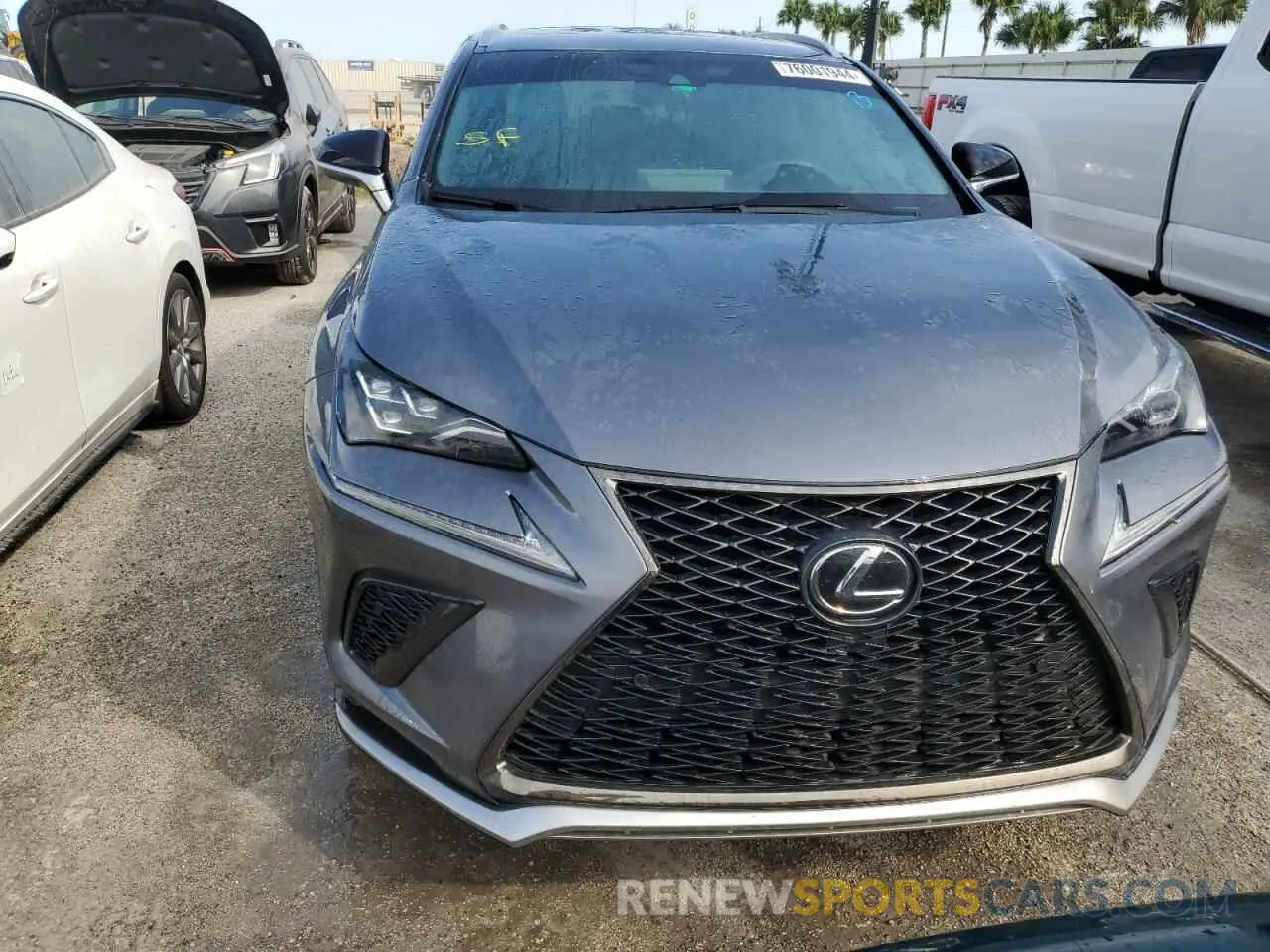 5 fotografías del automóvil dañado JTJYARBZ5K2125290 LEXUS NX 2019
