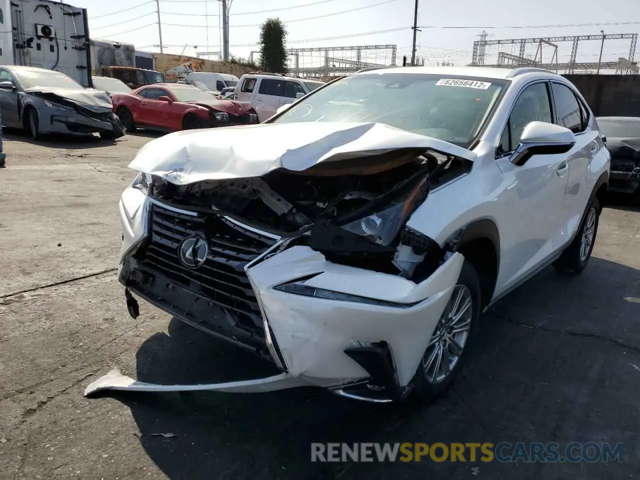 2 fotografías del automóvil dañado JTJYARBZ6K2142129 LEXUS NX 2019