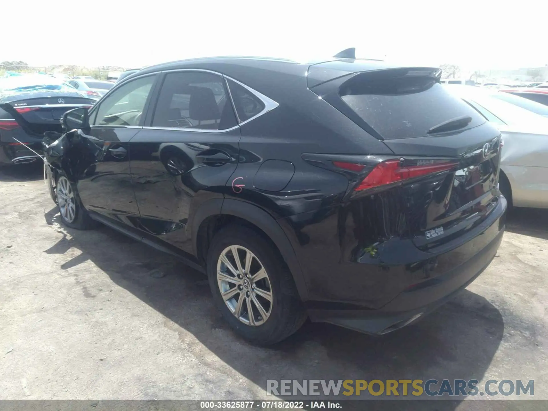 3 fotografías del automóvil dañado JTJYARBZ7K2151230 LEXUS NX 2019