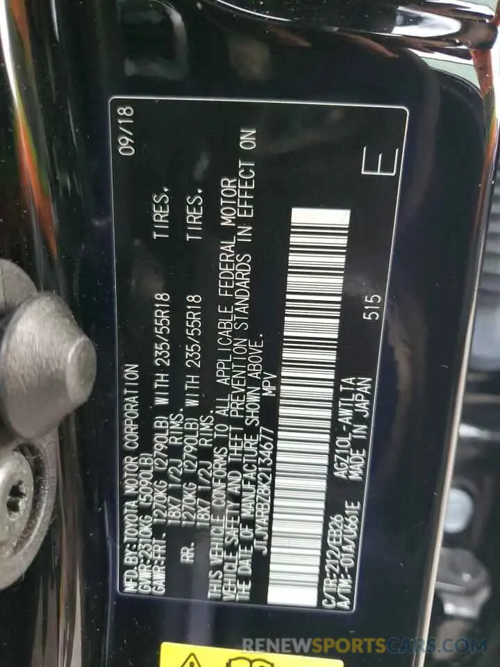 13 fotografías del automóvil dañado JTJYARBZ8K2134677 LEXUS NX 2019