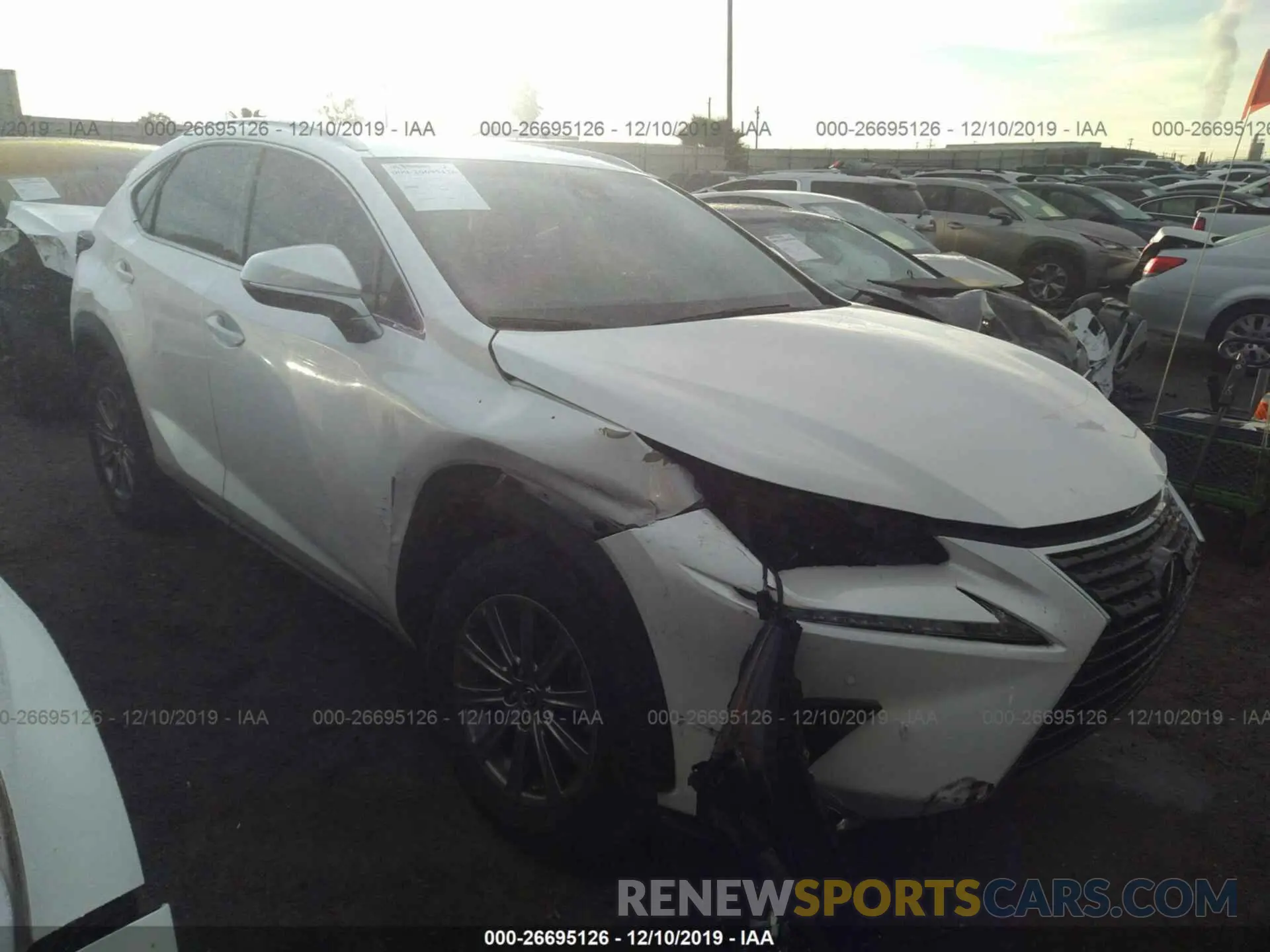 1 fotografías del automóvil dañado JTJYARBZ9K2146448 LEXUS NX 2019