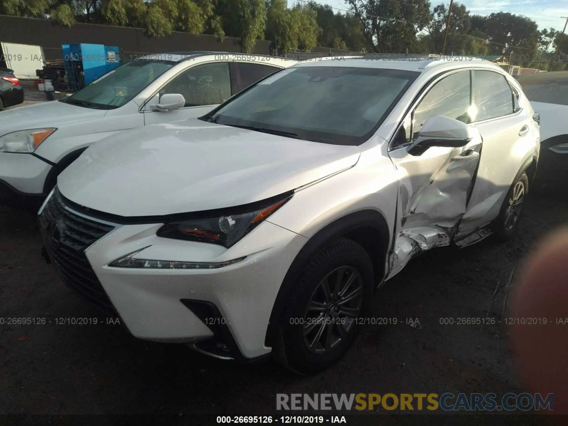 2 fotografías del automóvil dañado JTJYARBZ9K2146448 LEXUS NX 2019