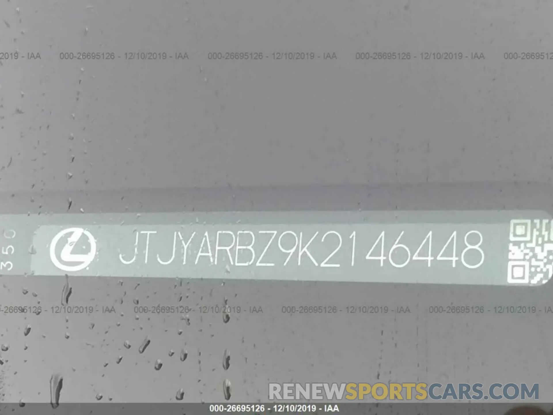 9 fotografías del automóvil dañado JTJYARBZ9K2146448 LEXUS NX 2019