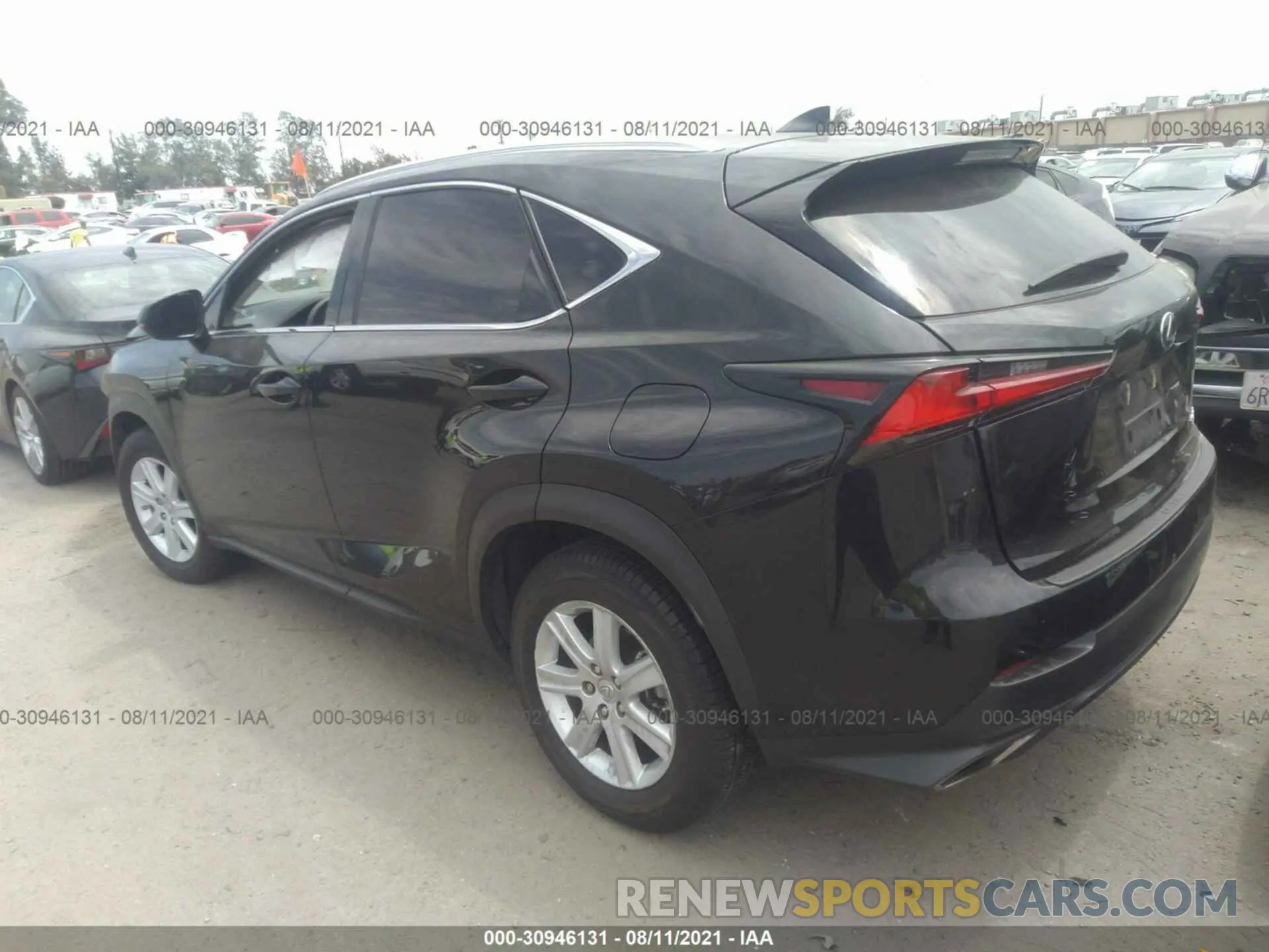 3 fotografías del automóvil dañado JTJAARBZ1L2166518 LEXUS NX 2020