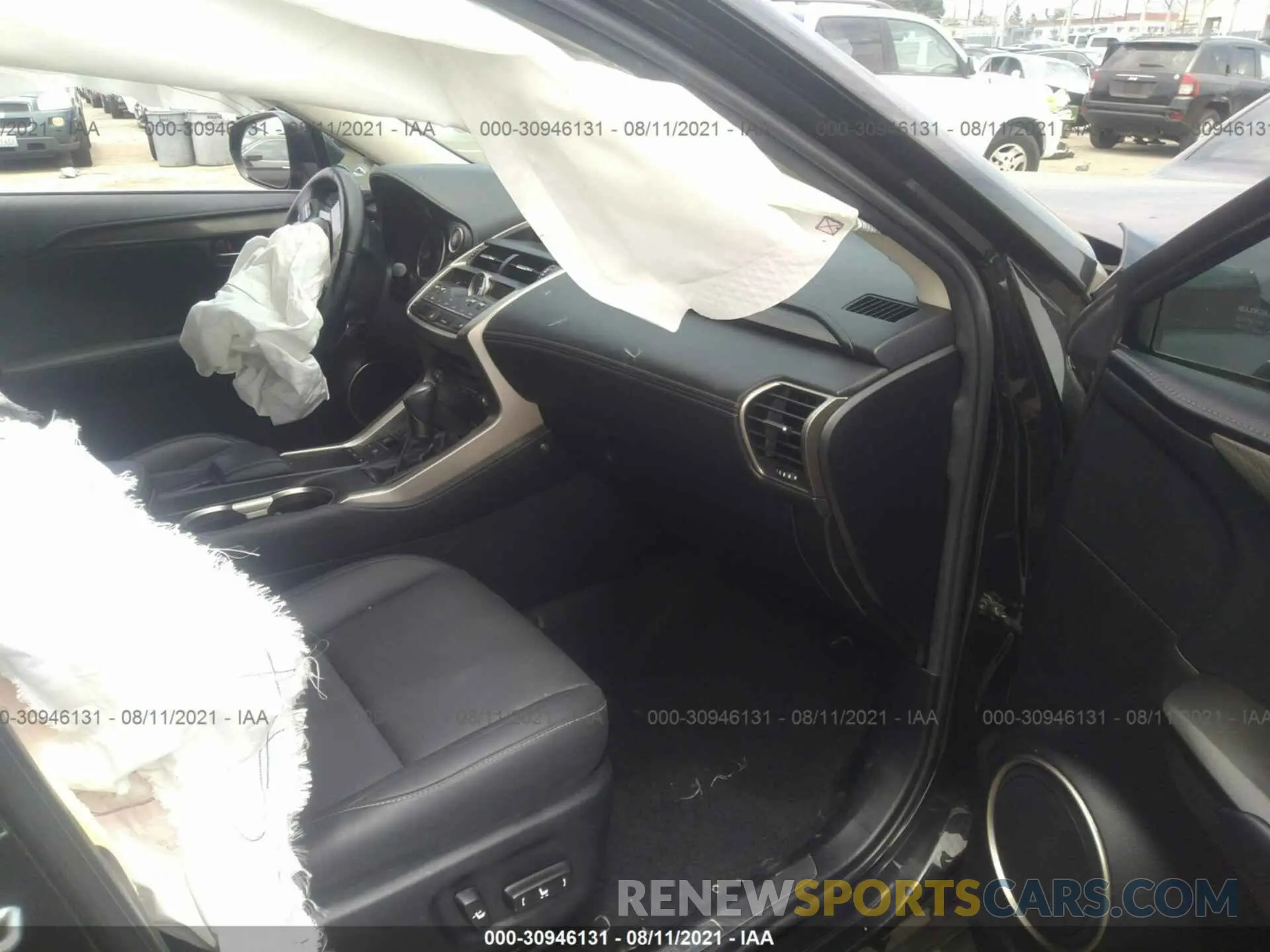 5 fotografías del automóvil dañado JTJAARBZ1L2166518 LEXUS NX 2020