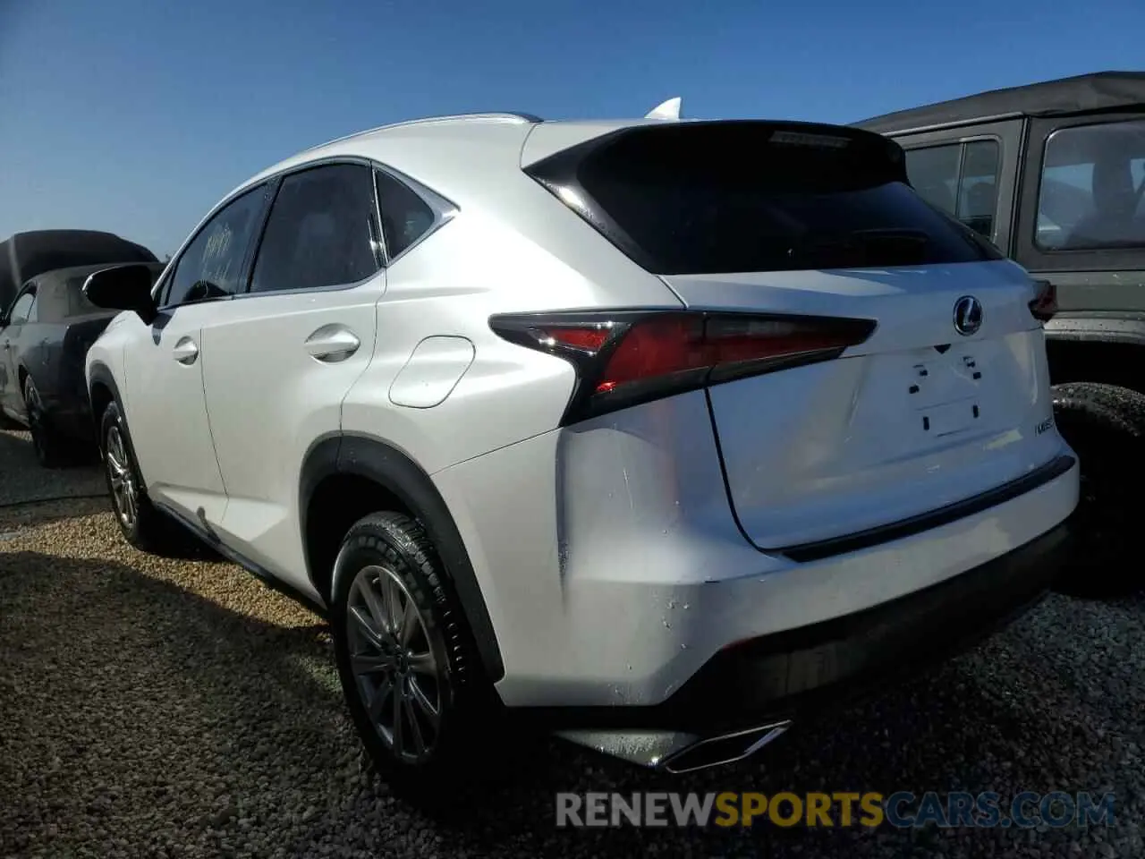 3 fotografías del automóvil dañado JTJAARBZ6L5016614 LEXUS NX 2020