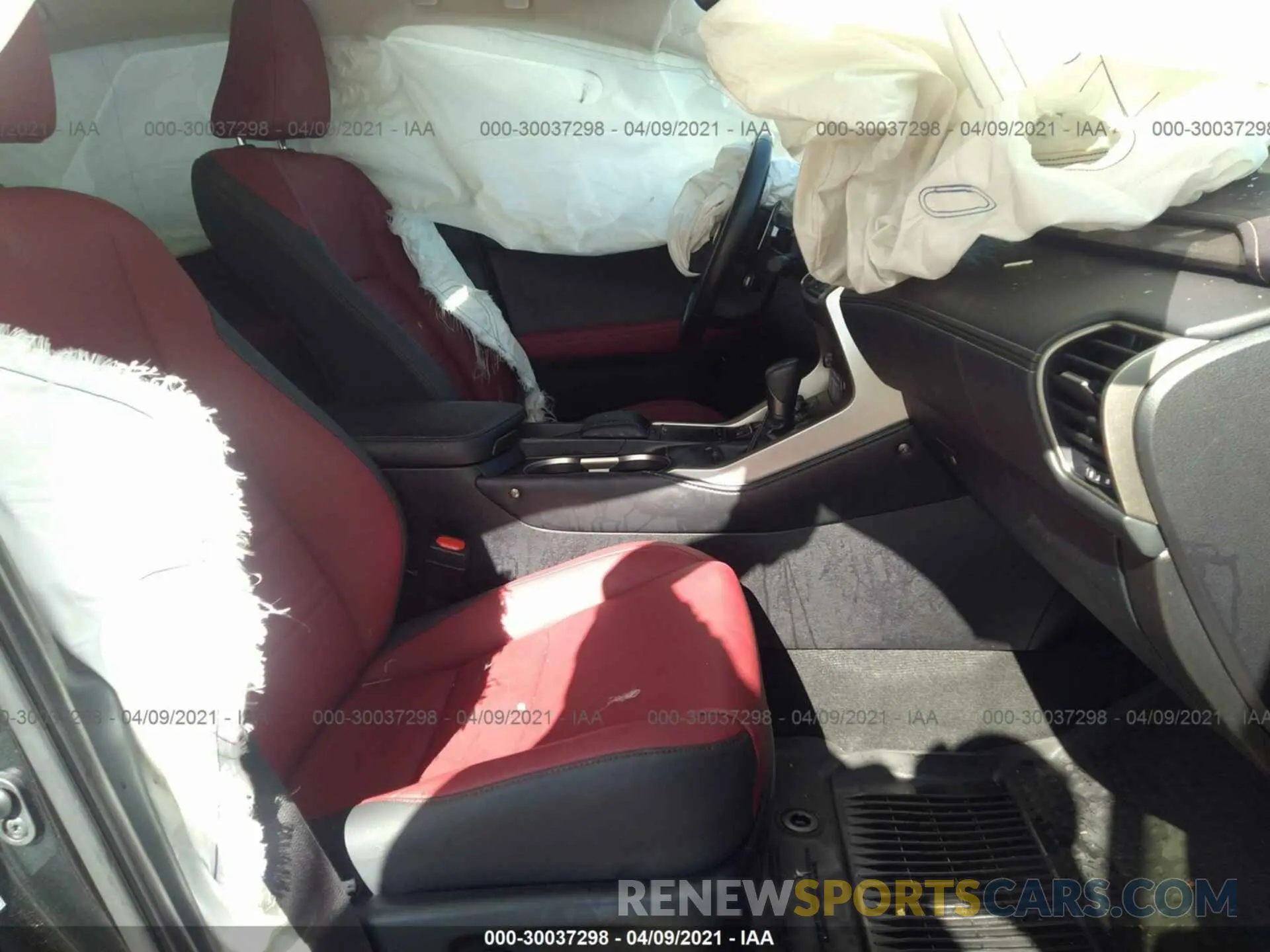 5 fotografías del automóvil dañado JTJAARDZ2L5007650 LEXUS NX 2020