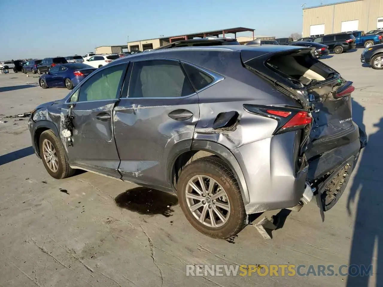 2 fotografías del automóvil dañado JTJDARBZ2L2177413 LEXUS NX 2020
