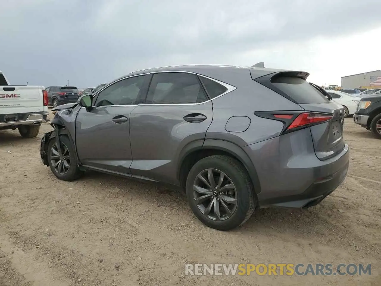 2 fotografías del automóvil dañado JTJDARBZ4L2171340 LEXUS NX 2020