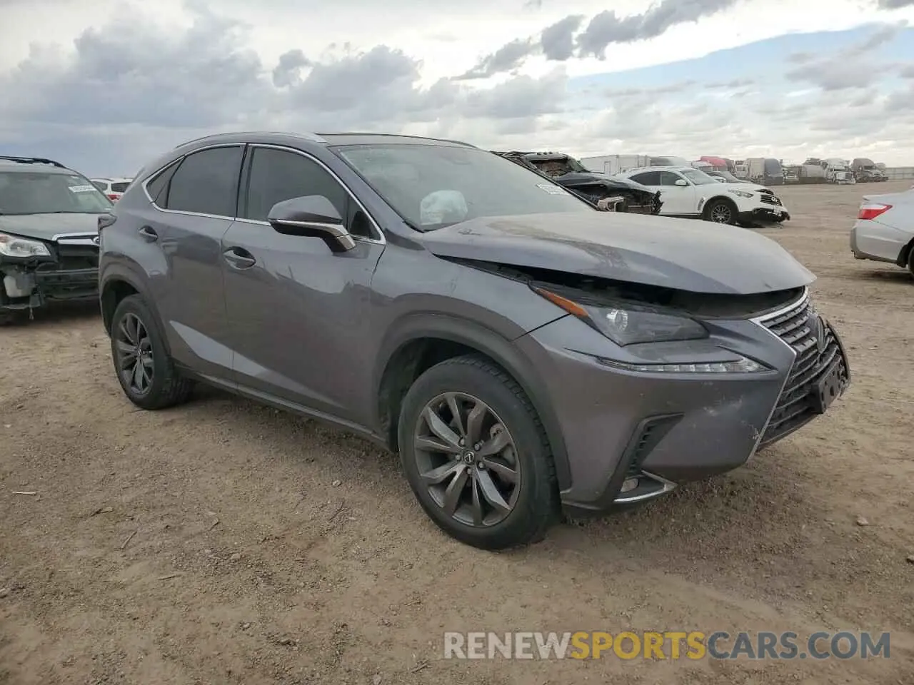 4 fotografías del automóvil dañado JTJDARBZ4L2171340 LEXUS NX 2020