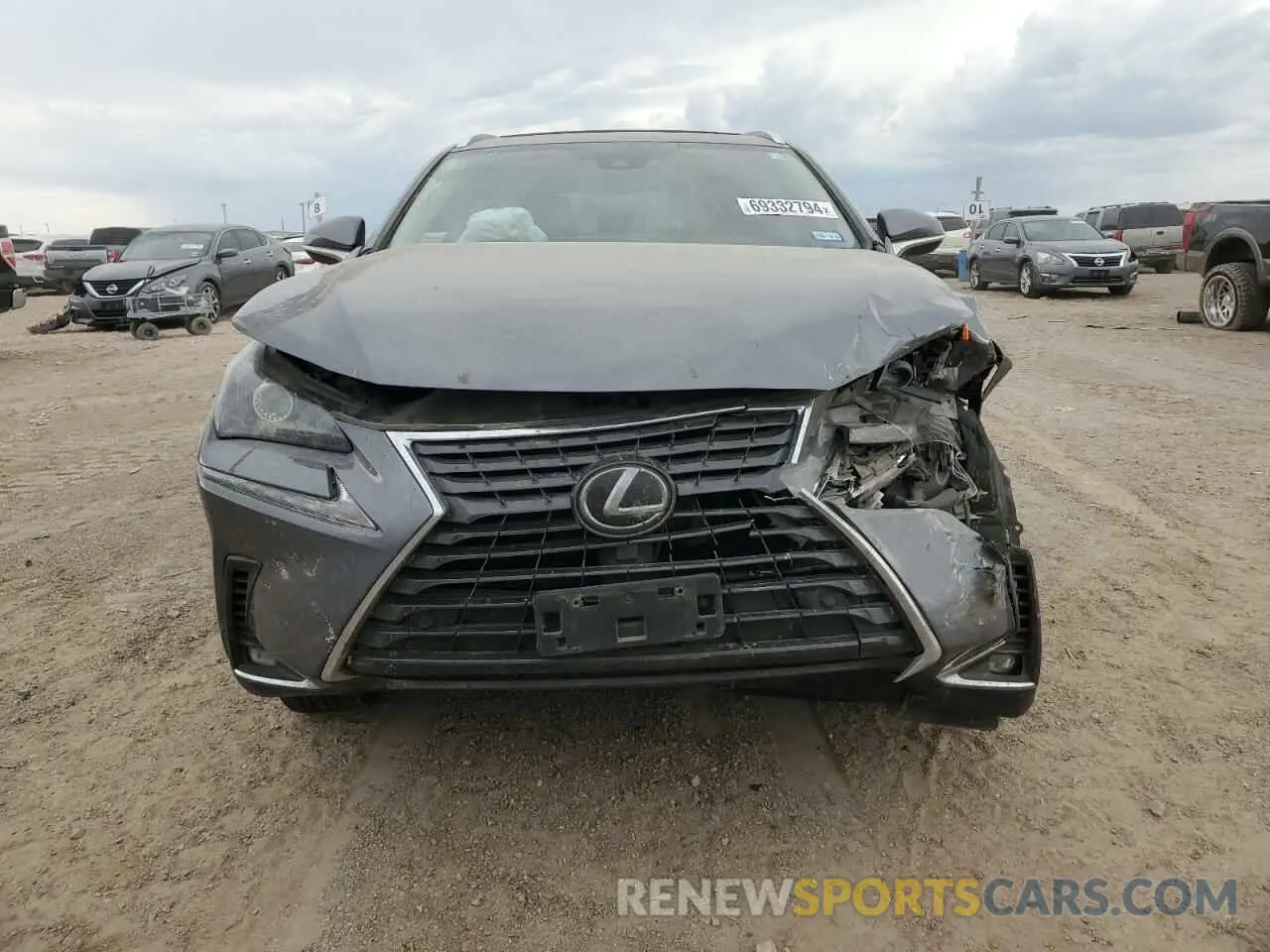 5 fotografías del automóvil dañado JTJDARBZ4L2171340 LEXUS NX 2020