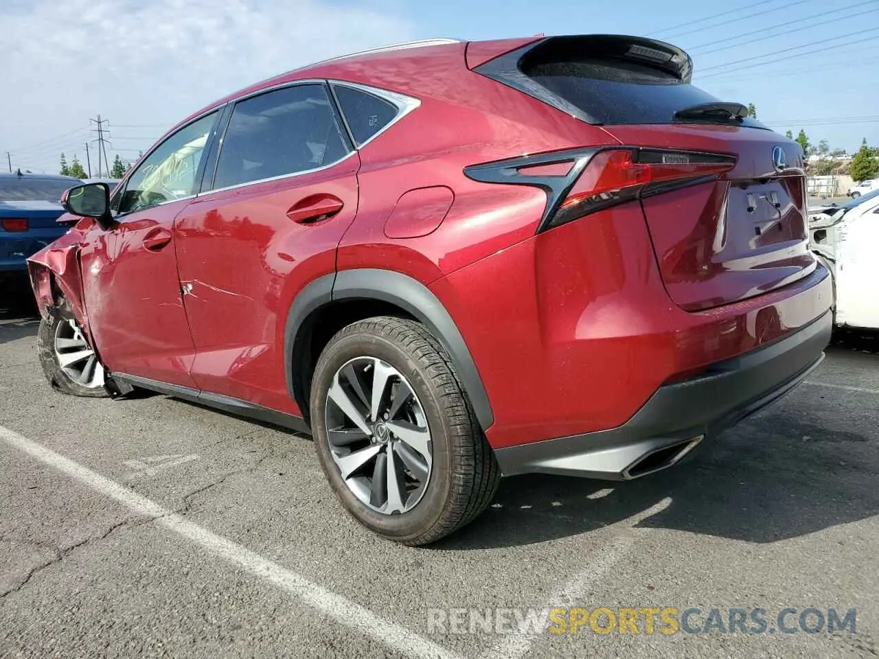 3 fotografías del automóvil dañado JTJDARBZ4L5005110 LEXUS NX 2020