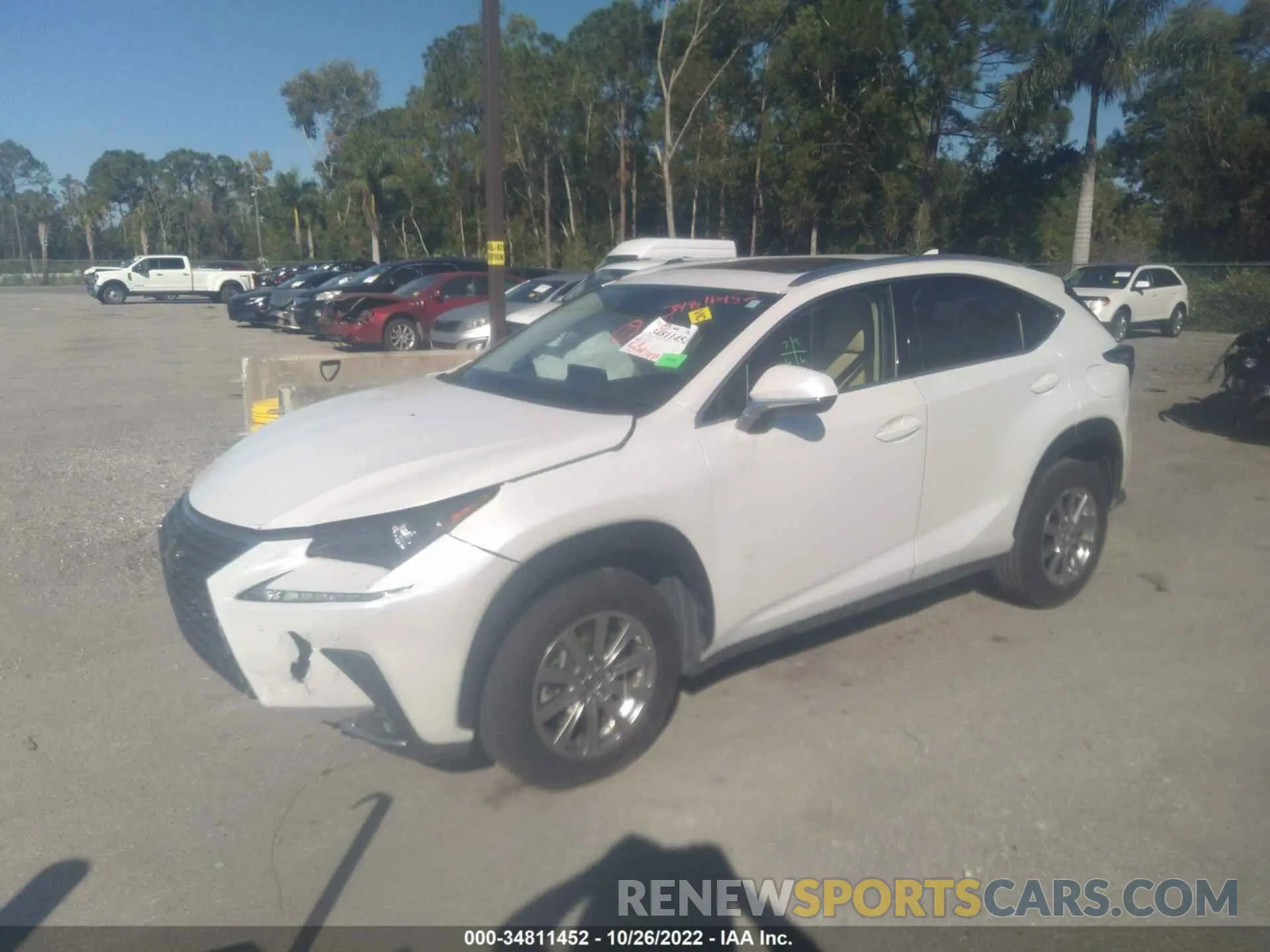 2 fotografías del automóvil dañado JTJDARBZ6L5016268 LEXUS NX 2020