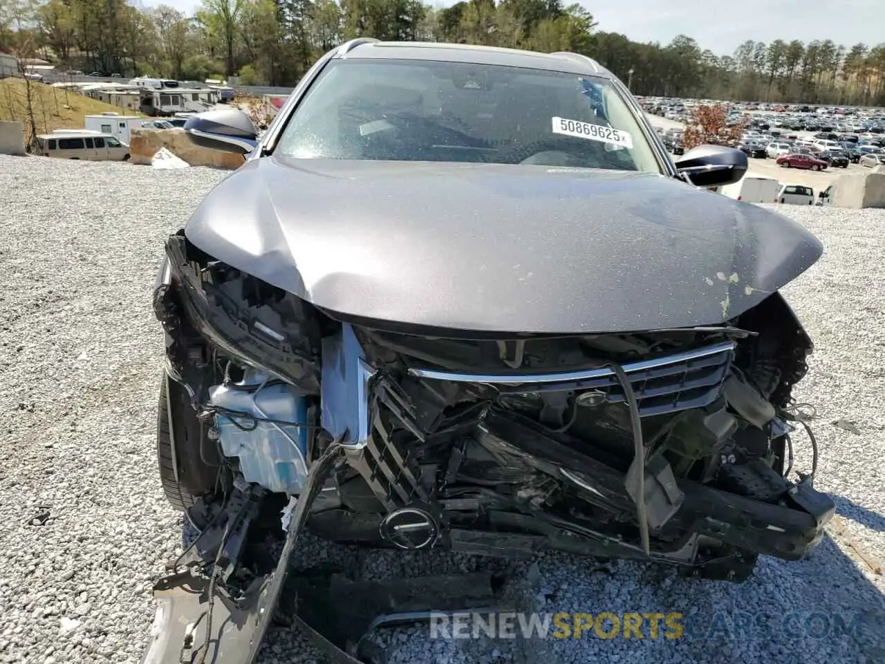 5 fotografías del automóvil dañado JTJDARBZ8L2171552 LEXUS NX 2020