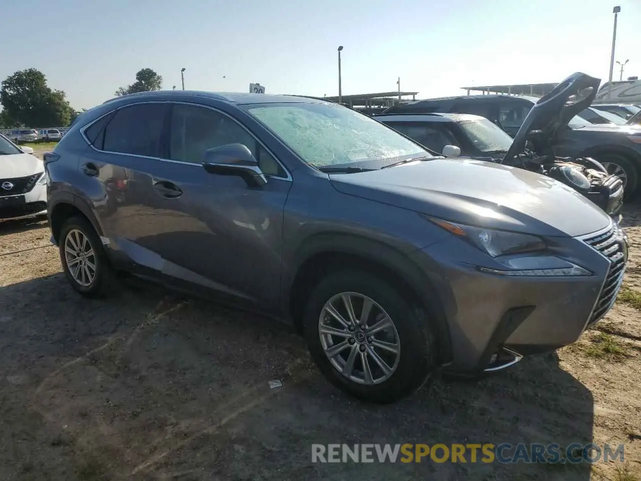 4 fotografías del automóvil dañado JTJDARBZ8L2177819 LEXUS NX 2020