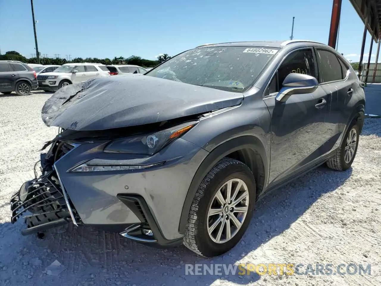 2 fotografías del automóvil dañado JTJDARBZ9L2176114 LEXUS NX 2020