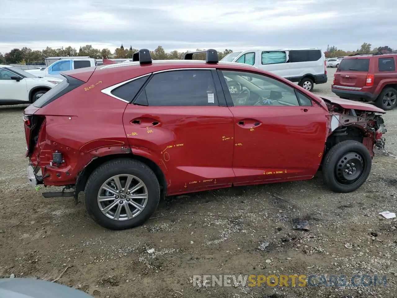 3 fotografías del automóvil dañado JTJDARDZ2L5016524 LEXUS NX 2020
