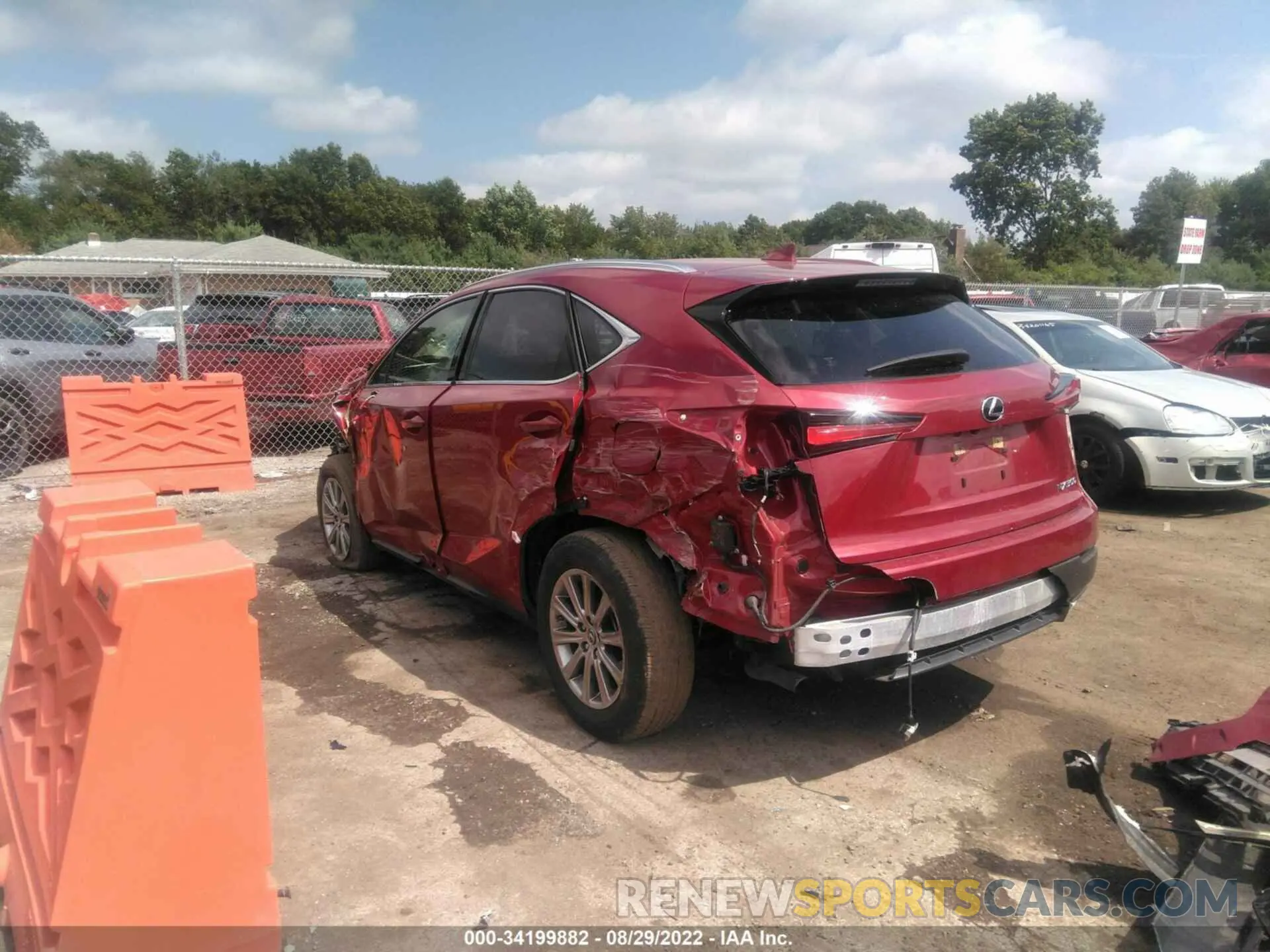 3 fotografías del automóvil dañado JTJDARDZ7L5016650 LEXUS NX 2020