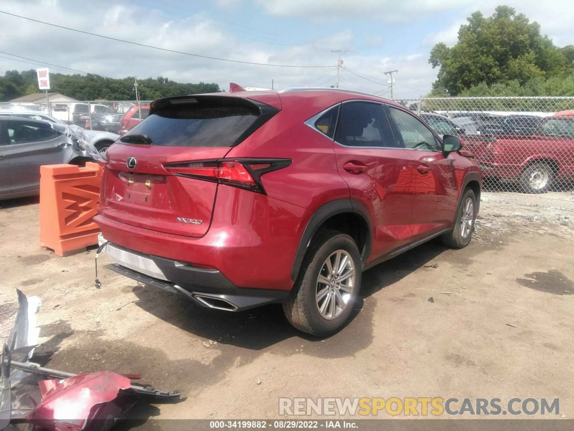 4 fotografías del automóvil dañado JTJDARDZ7L5016650 LEXUS NX 2020