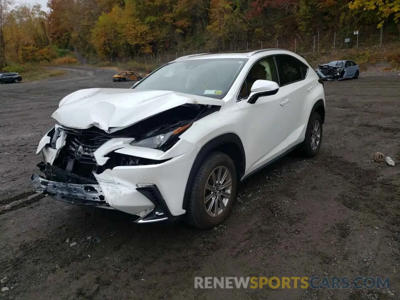 2 fotografías del automóvil dañado JTJDARDZXL2235961 LEXUS NX 2020