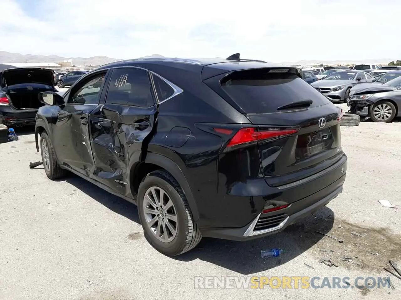 3 fotografías del automóvil dañado JTJDJRDZ4L2128758 LEXUS NX 2020