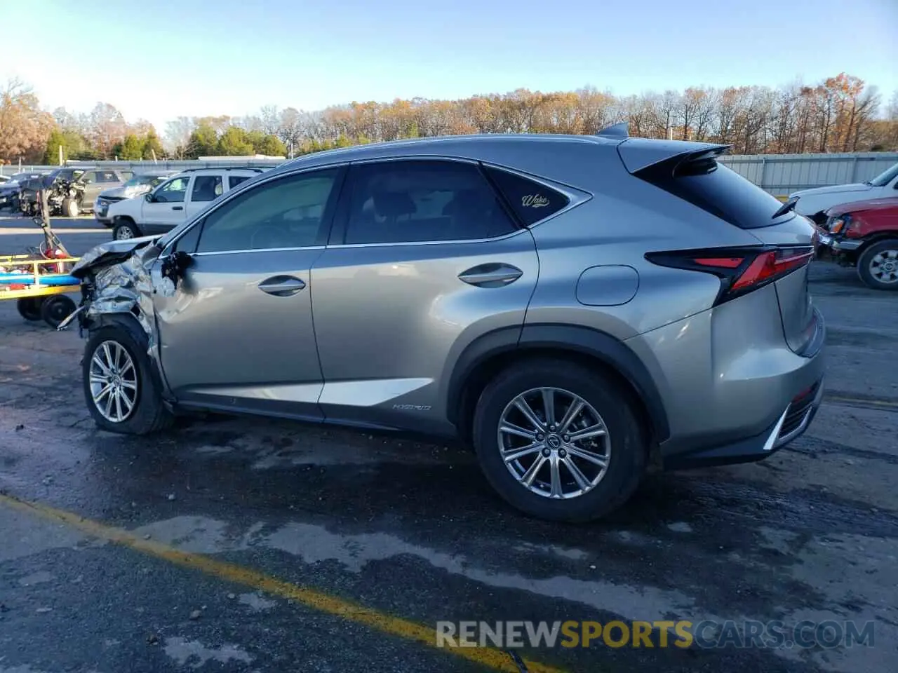 2 fotografías del automóvil dañado JTJDJRDZ7L2129404 LEXUS NX 2020