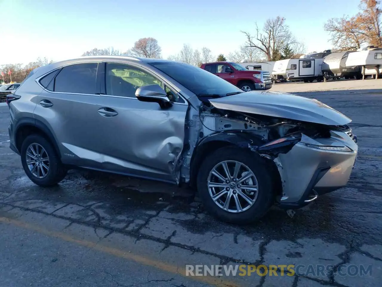 4 fotografías del automóvil dañado JTJDJRDZ7L2129404 LEXUS NX 2020