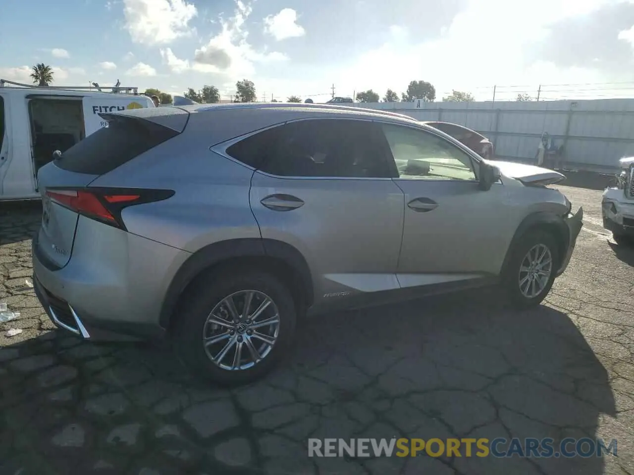 3 fotografías del automóvil dañado JTJDJRDZ8L2133431 LEXUS NX 2020