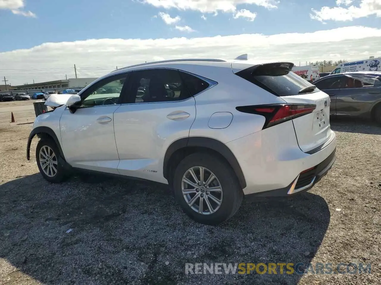 2 fotografías del automóvil dañado JTJDJRDZ9L5009330 LEXUS NX 2020