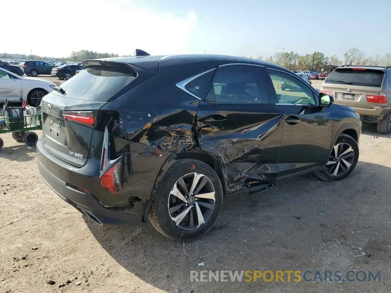 3 fotografías del automóvil dañado JTJGARBZ1L2158509 LEXUS NX 2020