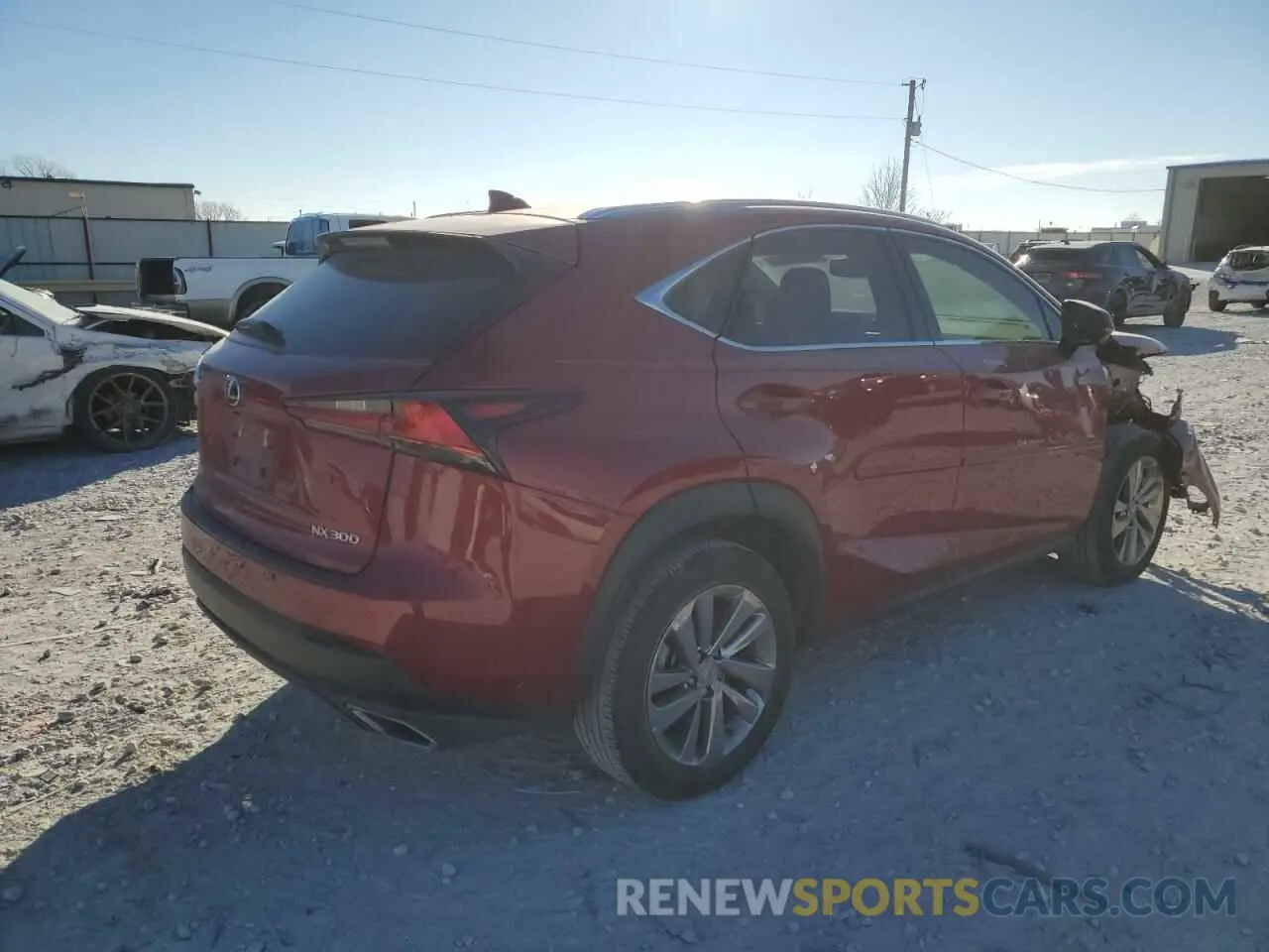 3 fotografías del automóvil dañado JTJGARBZ2L2160513 LEXUS NX 2020