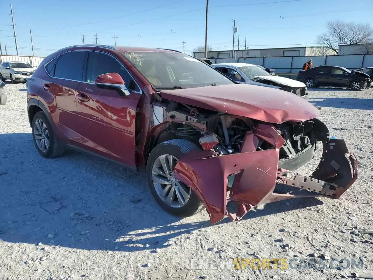 4 fotografías del automóvil dañado JTJGARBZ2L2160513 LEXUS NX 2020