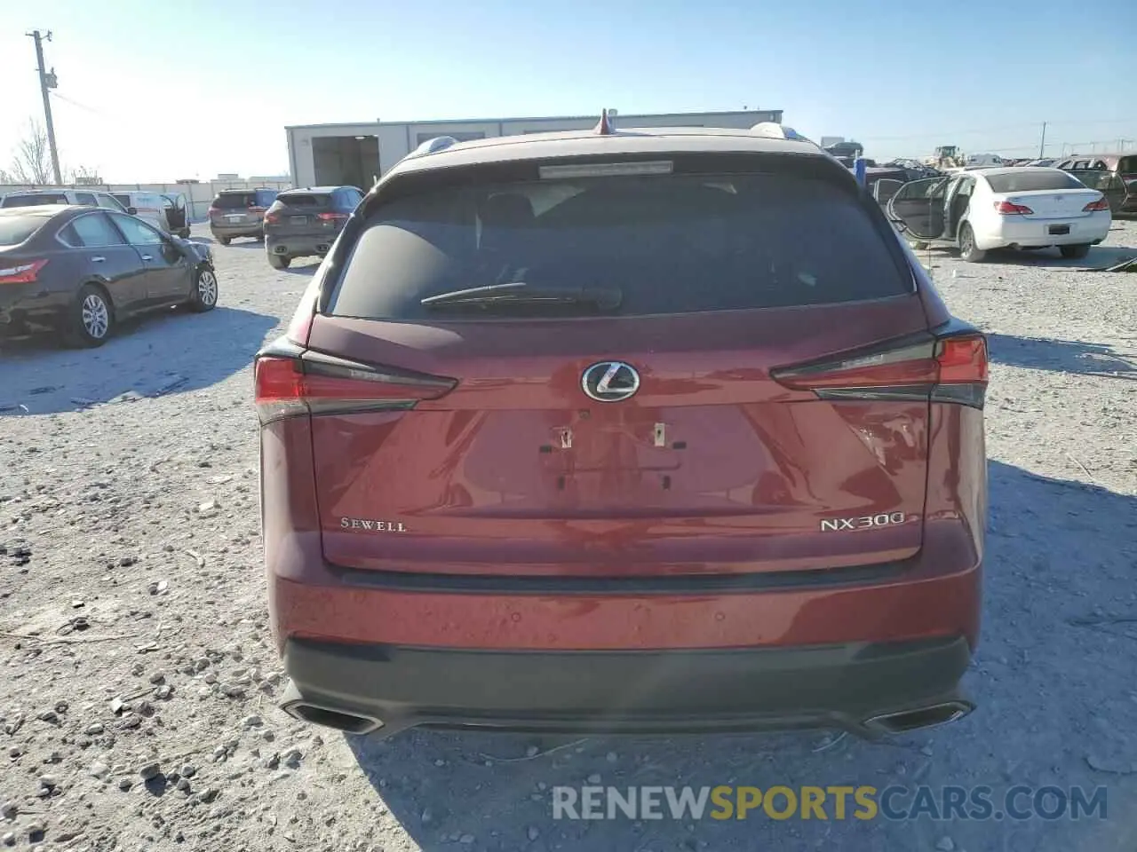 6 fotografías del automóvil dañado JTJGARBZ2L2160513 LEXUS NX 2020
