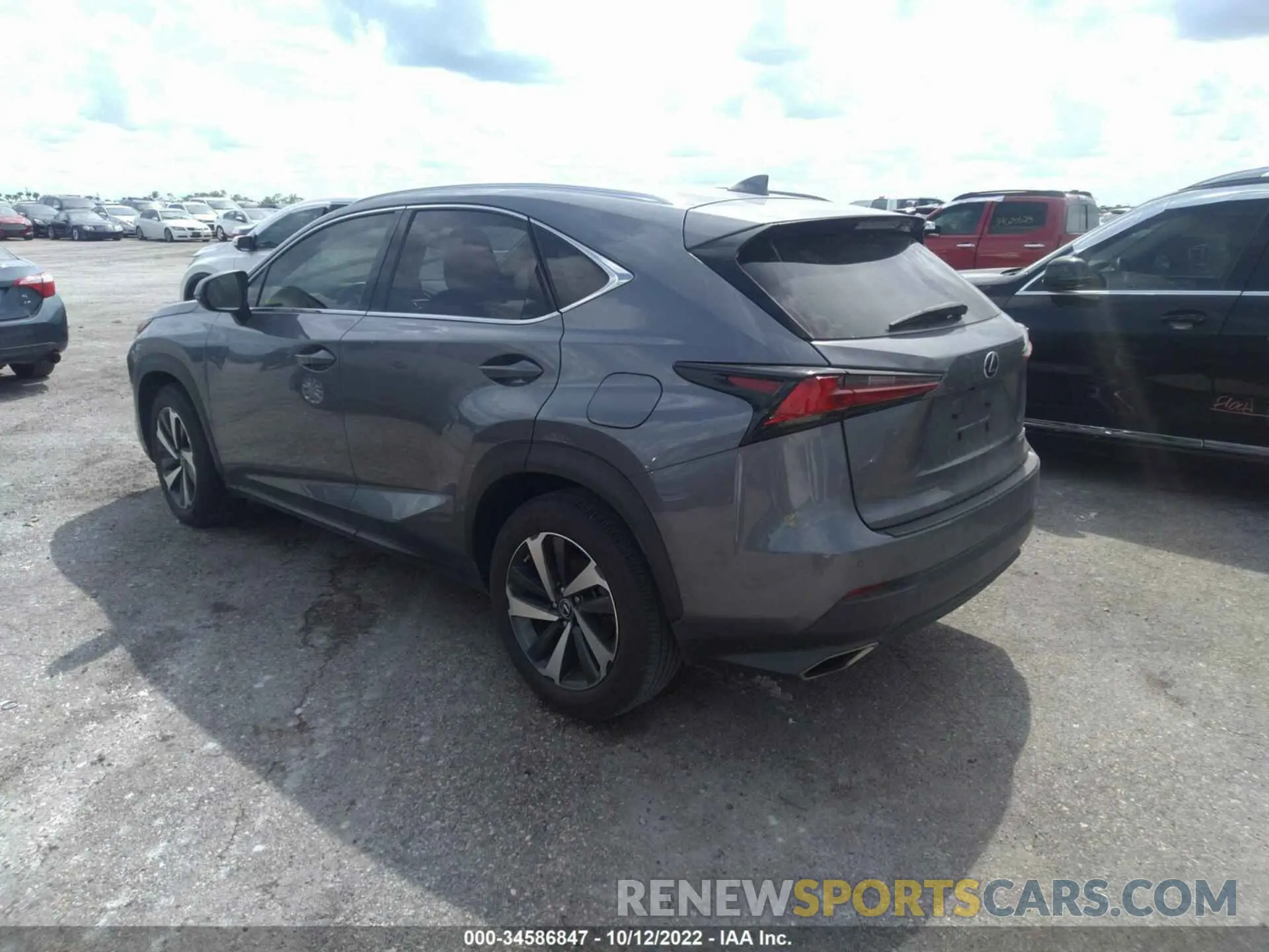 3 fotografías del automóvil dañado JTJGARBZ4L2176180 LEXUS NX 2020