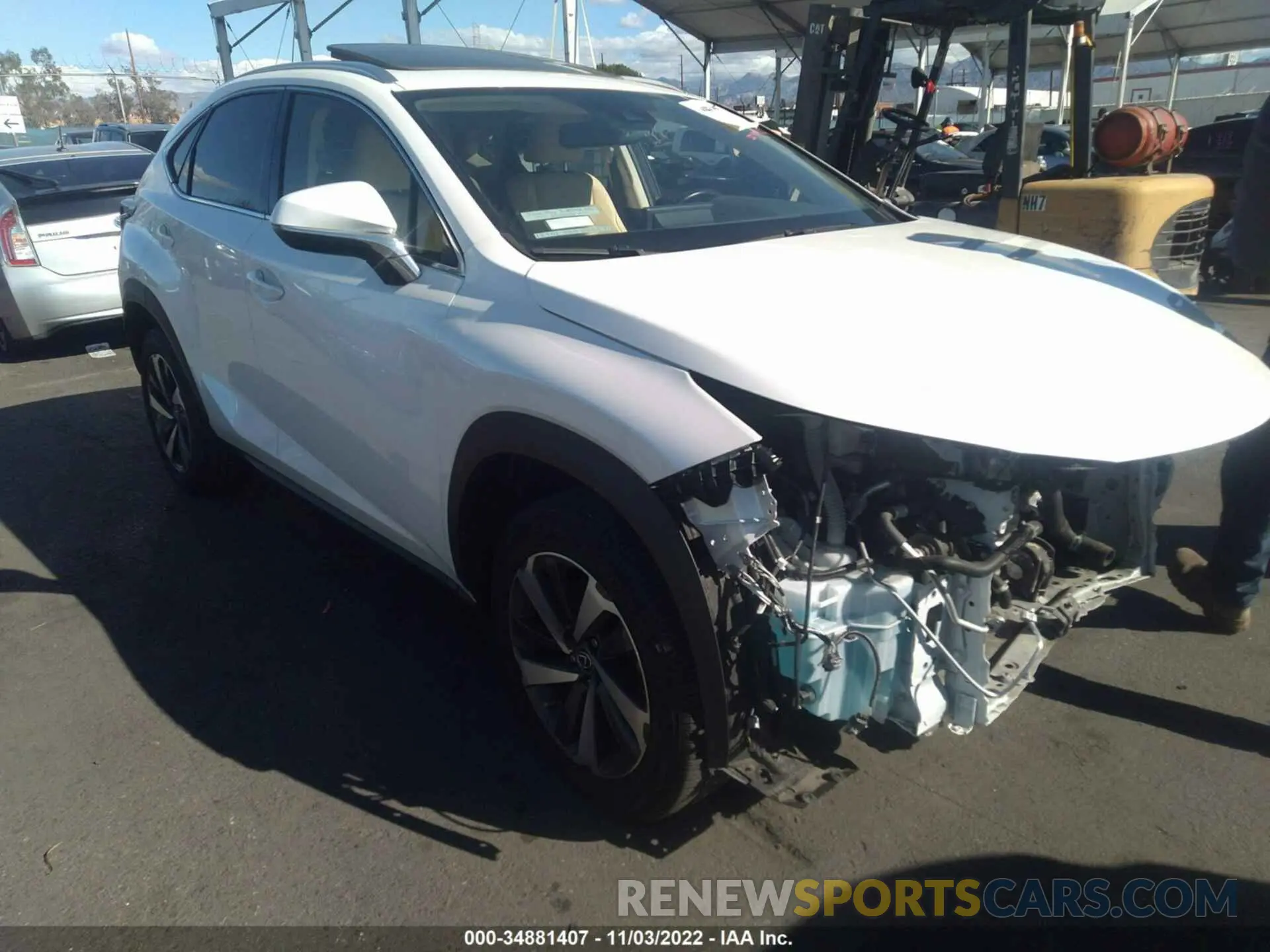 1 fotografías del automóvil dañado JTJGARBZ4L2177412 LEXUS NX 2020