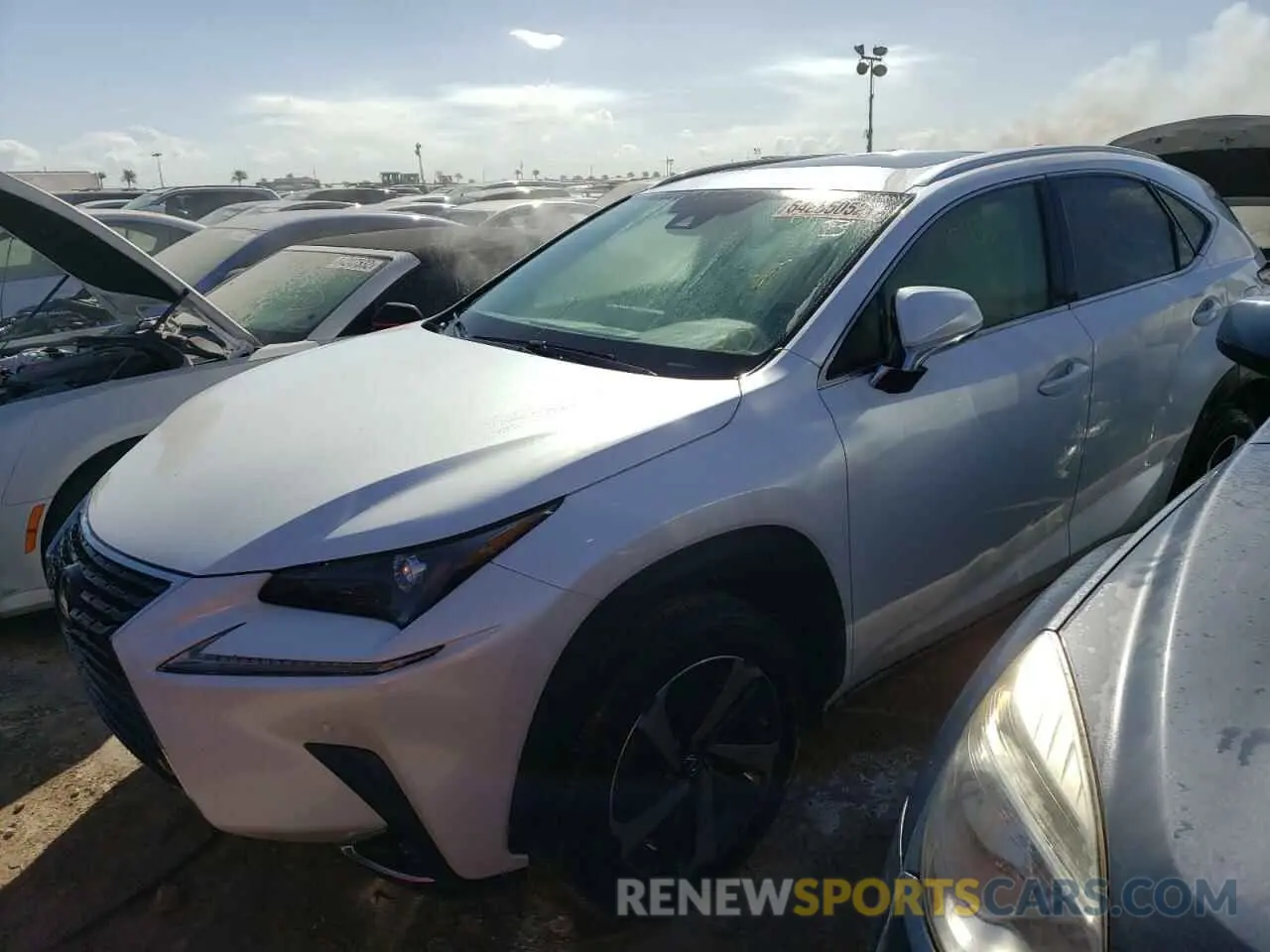2 fotografías del automóvil dañado JTJGARBZ4L5007937 LEXUS NX 2020