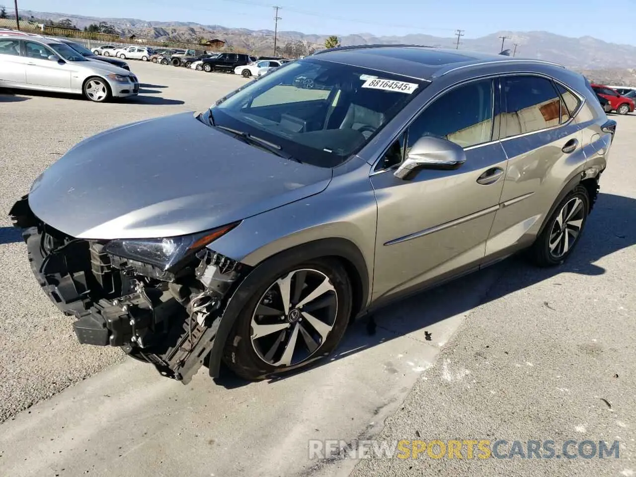 1 fotografías del automóvil dañado JTJGARBZ6L2172602 LEXUS NX 2020