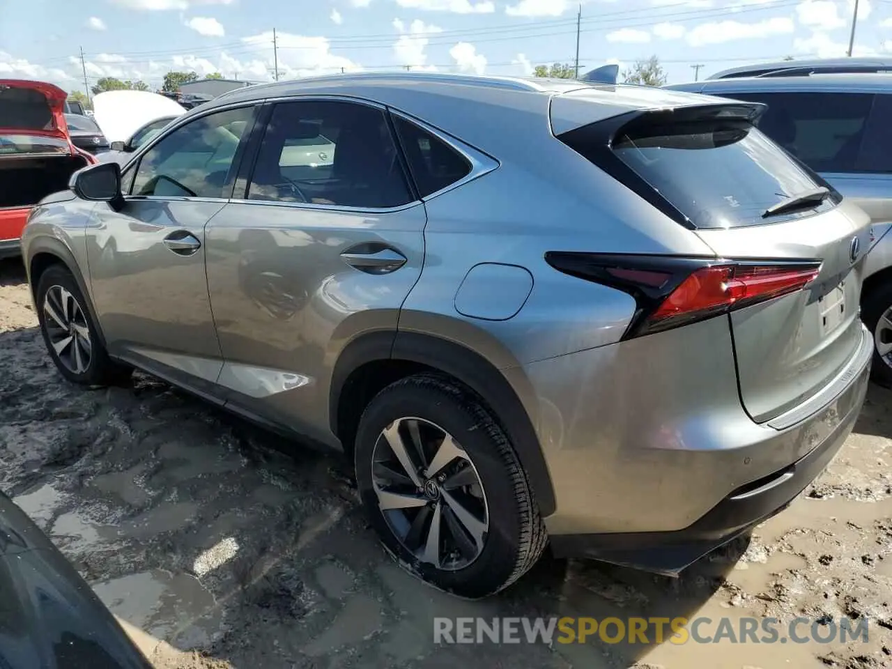 2 fotografías del automóvil dañado JTJGARBZ9L2162100 LEXUS NX 2020