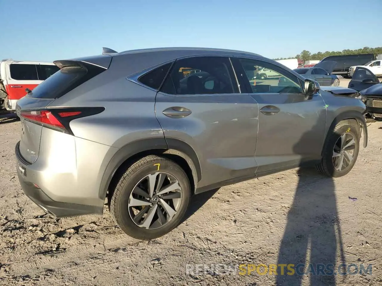 3 fotografías del automóvil dañado JTJGARBZXL2177429 LEXUS NX 2020