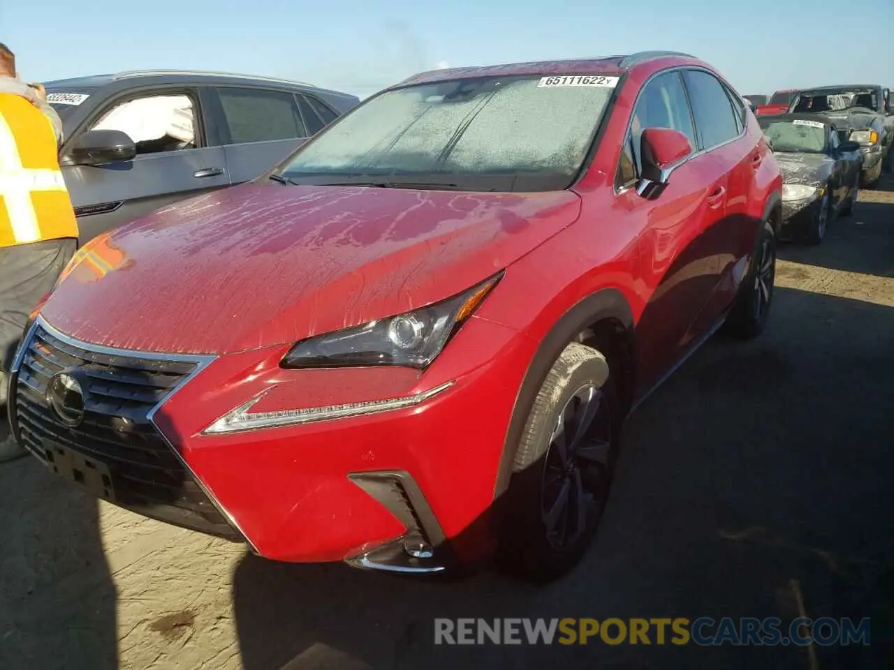 2 fotografías del automóvil dañado JTJGARDZ2L5005293 LEXUS NX 2020