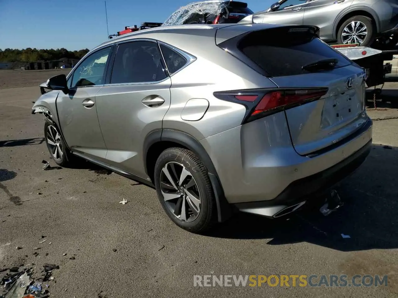 3 fotografías del automóvil dañado JTJGARDZ3L2226516 LEXUS NX 2020