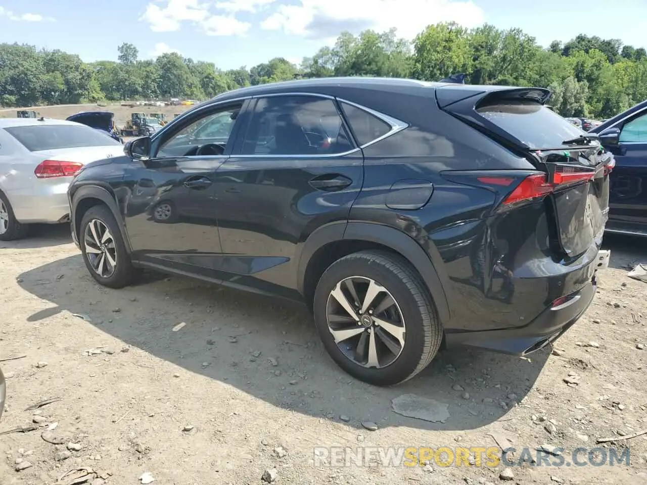 2 fotografías del automóvil dañado JTJGARDZ4L5015713 LEXUS NX 2020