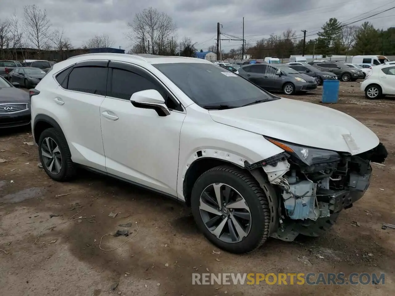 4 fotografías del automóvil dañado JTJGARDZ6L5010903 LEXUS NX 2020