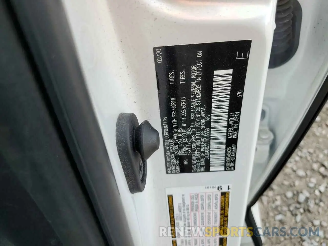 14 fotografías del automóvil dañado JTJGARDZ7L5015558 LEXUS NX 2020