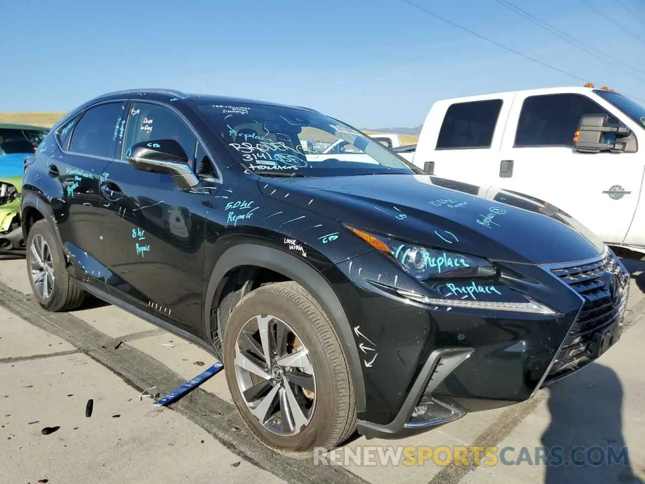1 fotografías del automóvil dañado JTJGARDZXL5002013 LEXUS NX 2020