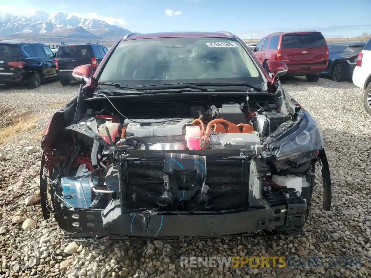 5 fotografías del automóvil dañado JTJGJRDZ0L2143996 LEXUS NX 2020