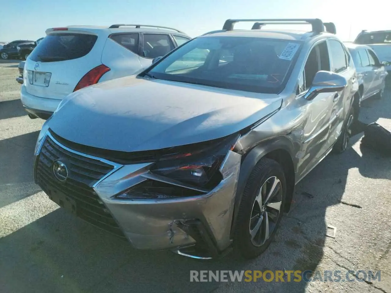2 fotografías del automóvil dañado JTJGJRDZ1L2133526 LEXUS NX 2020