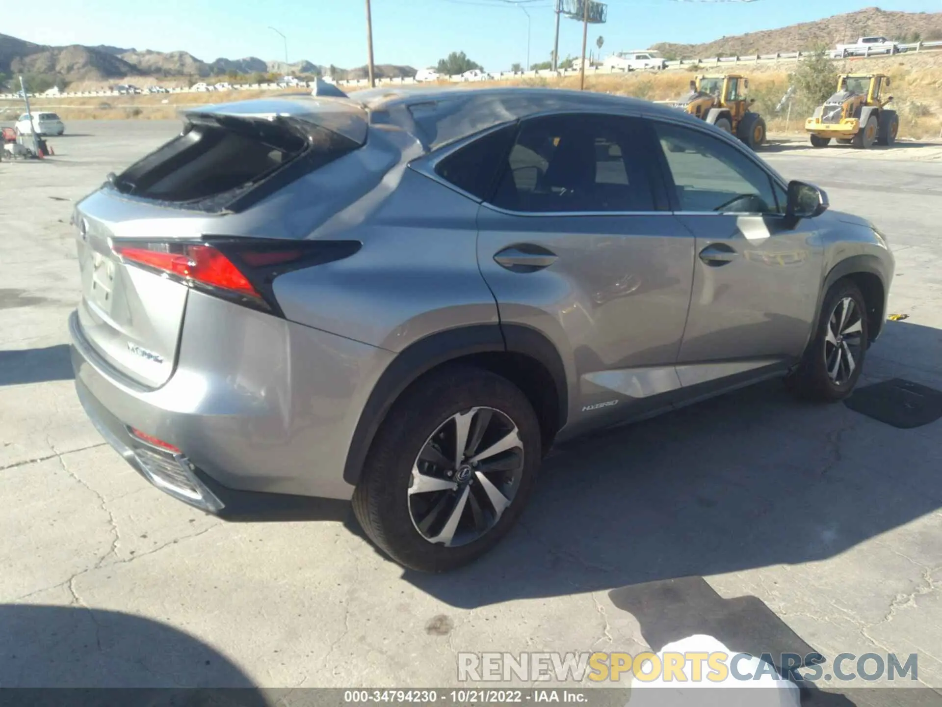 4 fotografías del automóvil dañado JTJGJRDZ1L2145059 LEXUS NX 2020